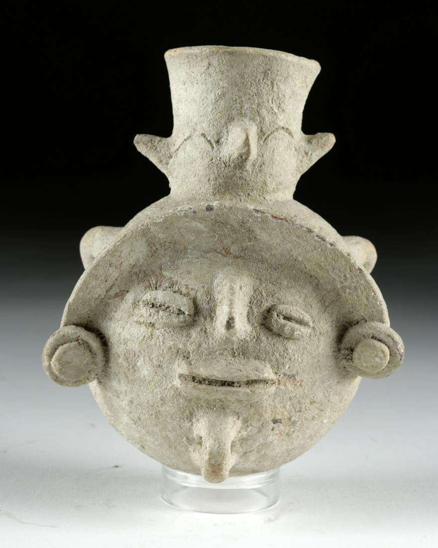 Colima El Chanal Pottery Face Jar (1 of 6)