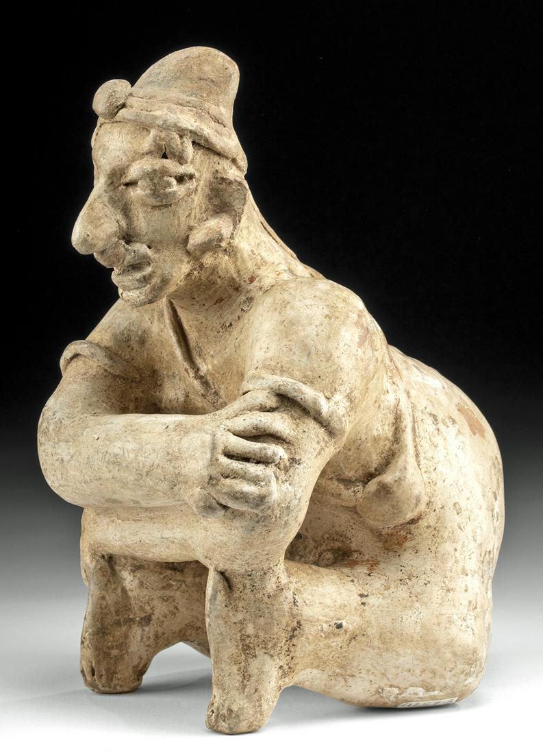 Jalisco Pottery Seated Hunchback Figure (1 of 5)
