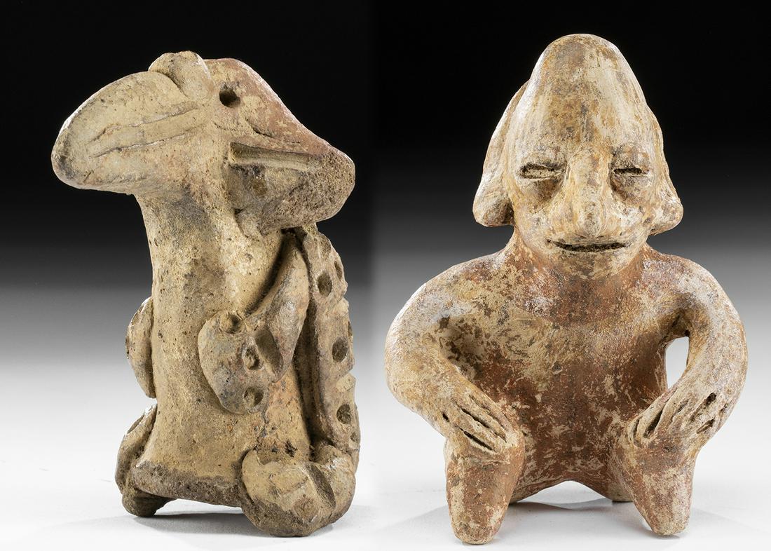 Lot of 2 West Mexican Ceramic Figures (1 of 5)