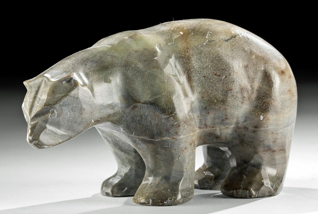 20th C. Alaskan Soap Stone Bear (1 of 5)