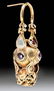 Parthian / Roman 18K Gold Earring w/ Garnets - 3