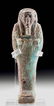 Egyptian Late Dynastic Glazed Faience Ushabti