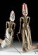 Lot of 2 Mid-20th C. Javanese Wood Wayang Golek Puppets