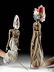 Lot of 2 Mid-20th C. Javanese Wood Wayang Golek Puppets - 3