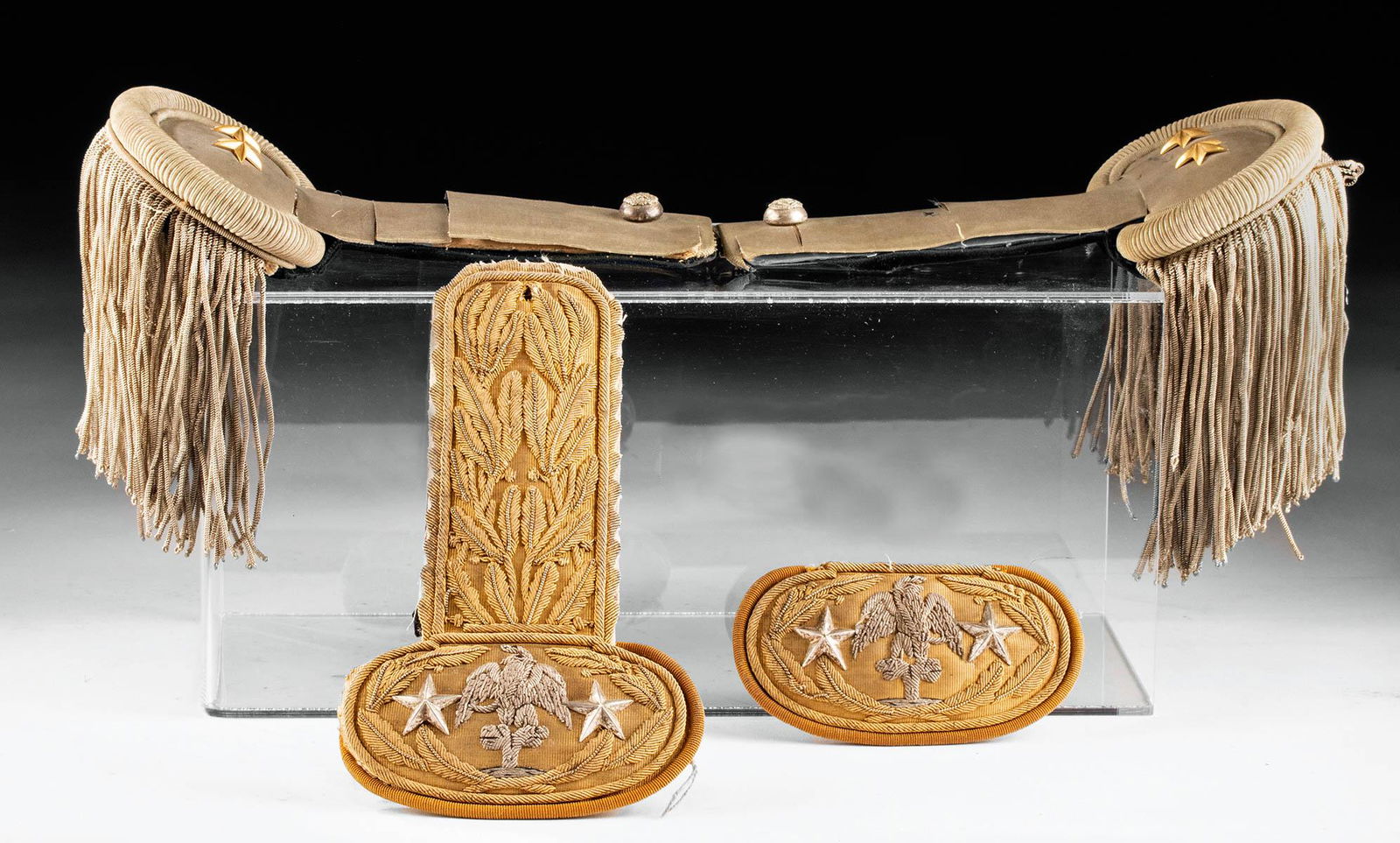 19th C. Mexican Epaulettes & Regimental Discs (1 of 5)