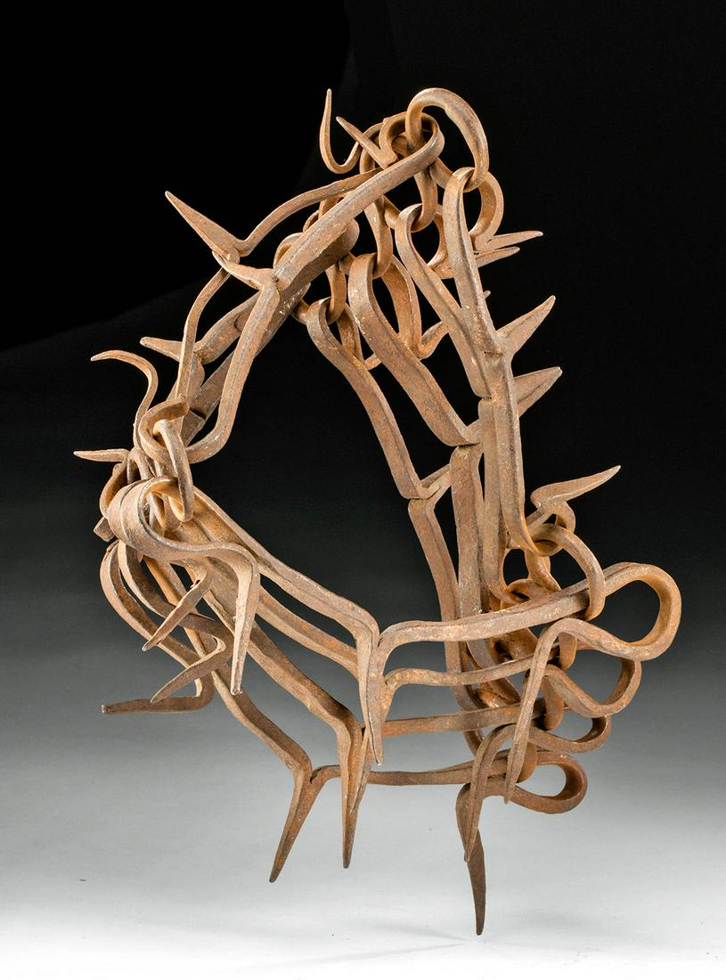 16th C. Spanish Colonial Iron Carlanca (Wolf Collar) (1 of 4)