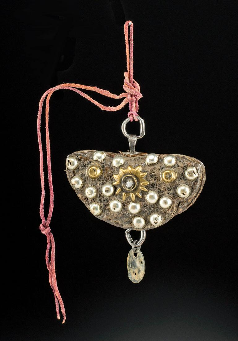 Mid-19th C. American Leather & Brass Fire-Starting Kit (1 of 6)