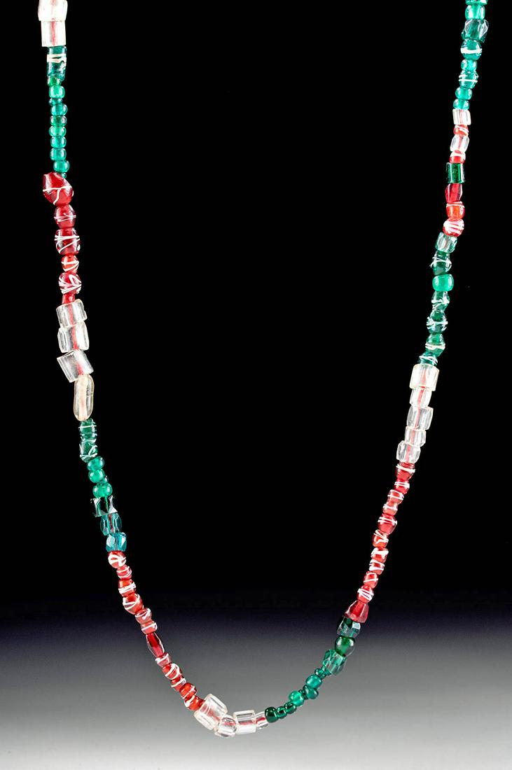 18th C. Spanish Colonial Glass Bead Necklace (1 of 4)