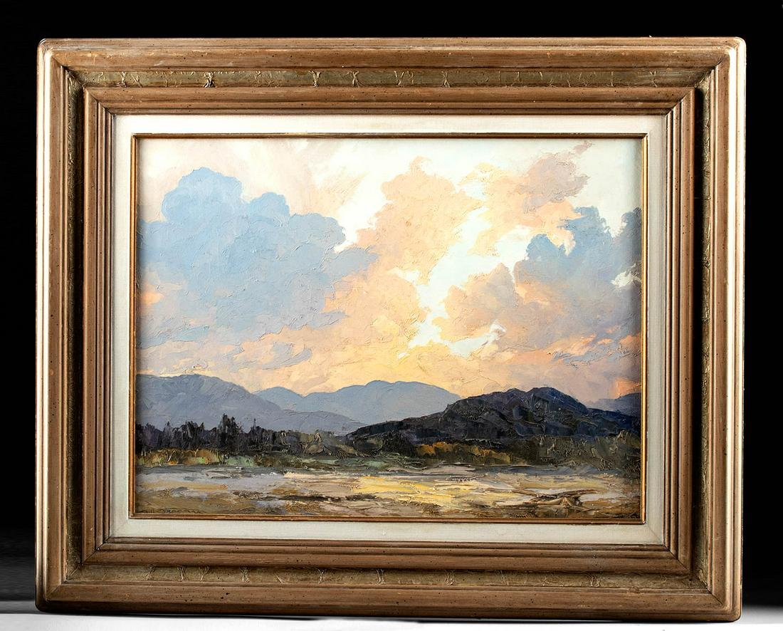 Signed Framed Bill Freeman Landscape Painting (1 of 5)