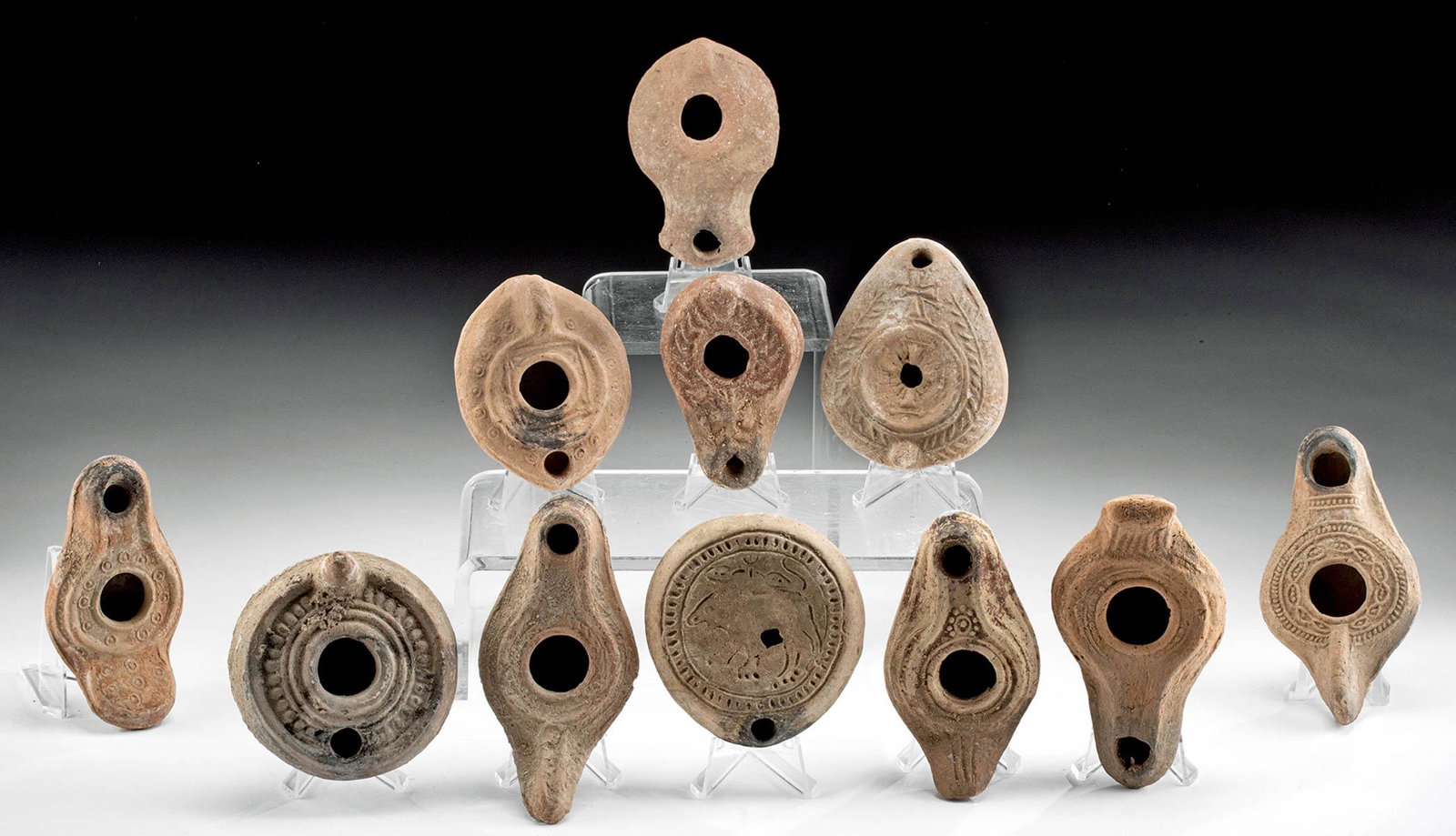 11 Eastern Roman Pottery Oil Lamps (1 of 3)