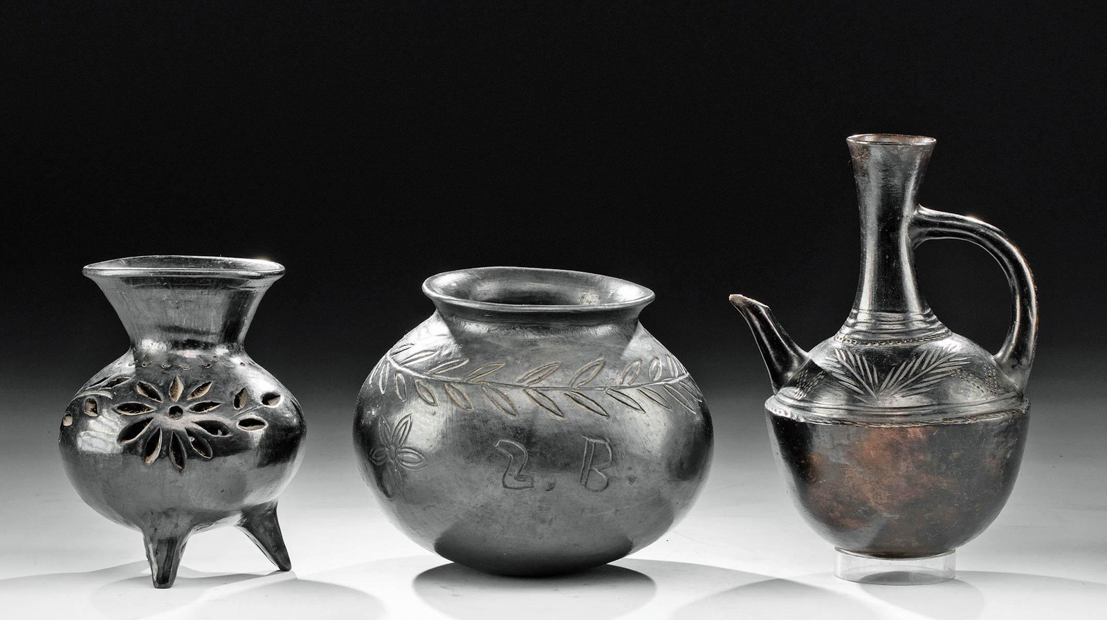 3 Vintage Mexican Pottery Vessels by Dona Rosa (1 of 5)