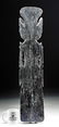 Early 20th C. Balinese Polychrome Wood Carving - Aspara - 4