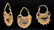Parthian / East Roman 22K+ Gold / Garnet Earrings (3) - 2