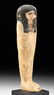 Egyptian Polychrome Plastered Wood Sarcophagus Figure - 3