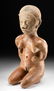 Very Large Chinesco Pottery Kneeling Female Figure - 3