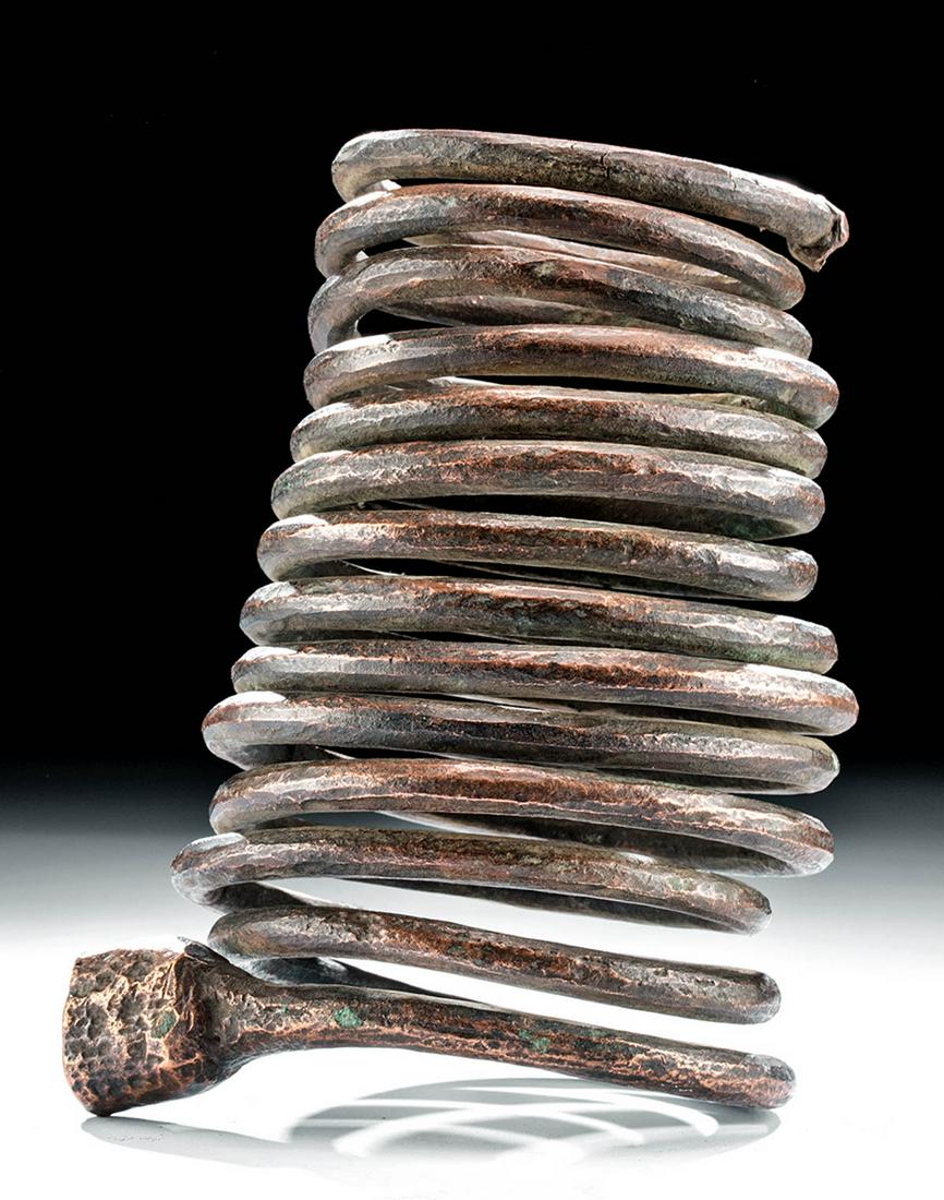 Mid-20th C. African Igbo Copper Coil Currency (1 of 5)