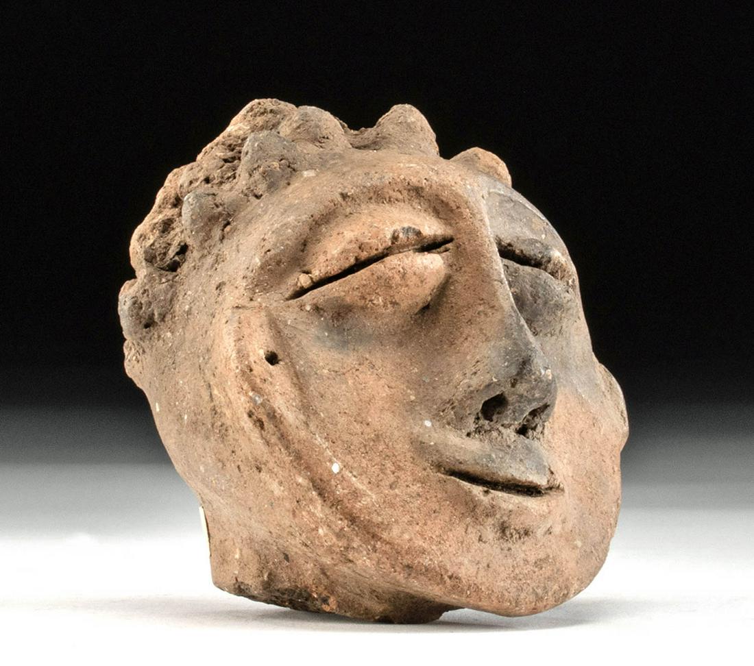 Late 18th C. African Akan Pottery Head, ex Museum (1 of 4)
