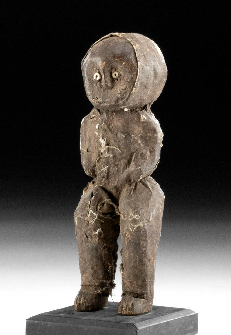 Early 20th C. Tanzanian Pare Wood & Cloth Power Figure (1 of 4)