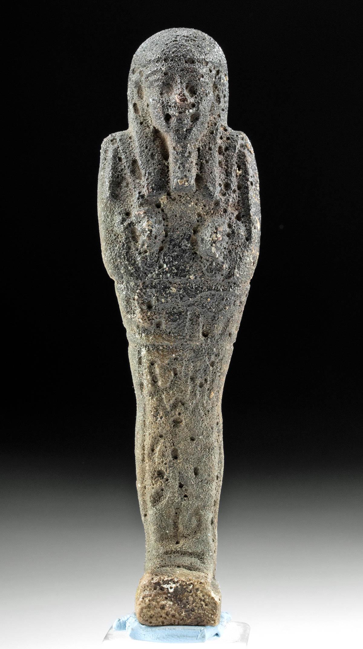 Egyptian Late Dynastic Faience Ushabti (1 of 4)