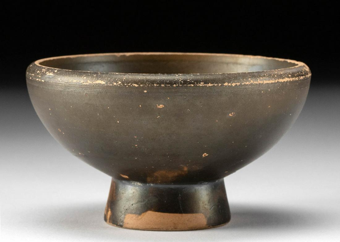 Greek Apulian Blackware Salt Dish (1 of 6)