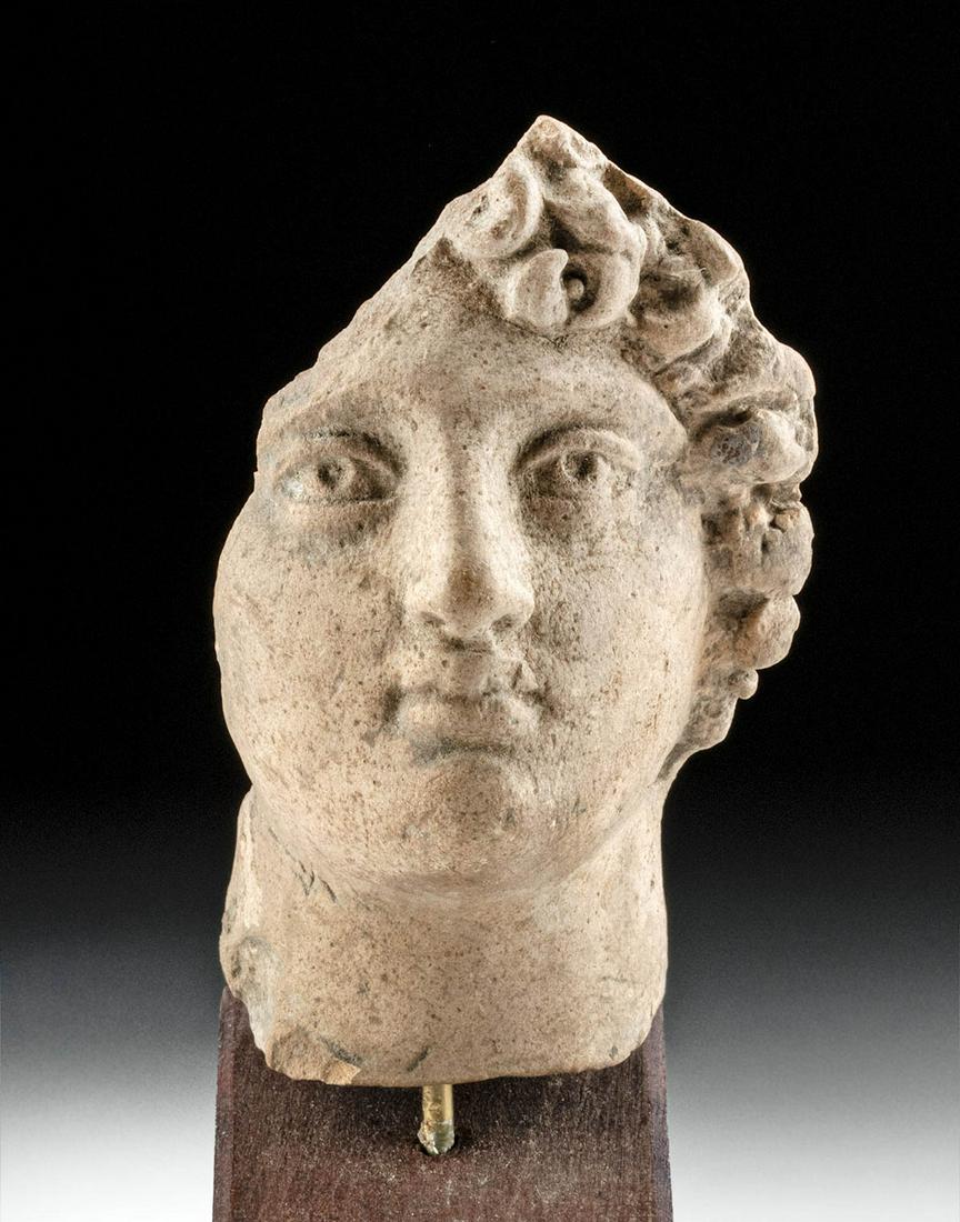 Roman Pottery Votive Head of Male - Aquileia (1 of 4)