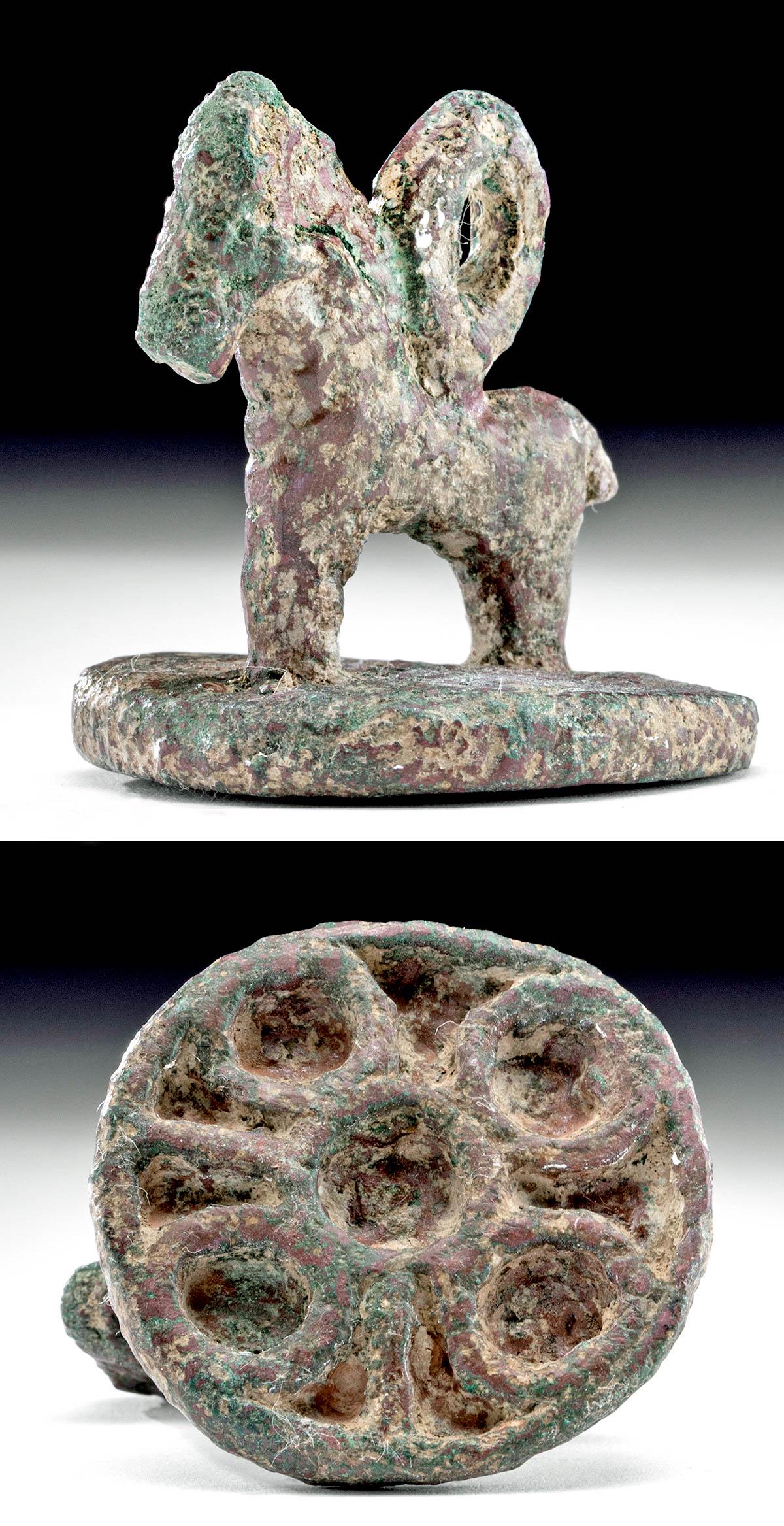 Bactrian Bronze Stamp with Horse (1 of 6)