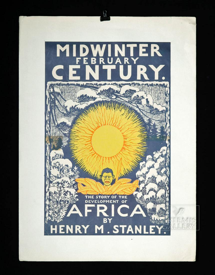 Art Nouveau Scribner's Century Poster - Stanley - 1896 (1 of 5)