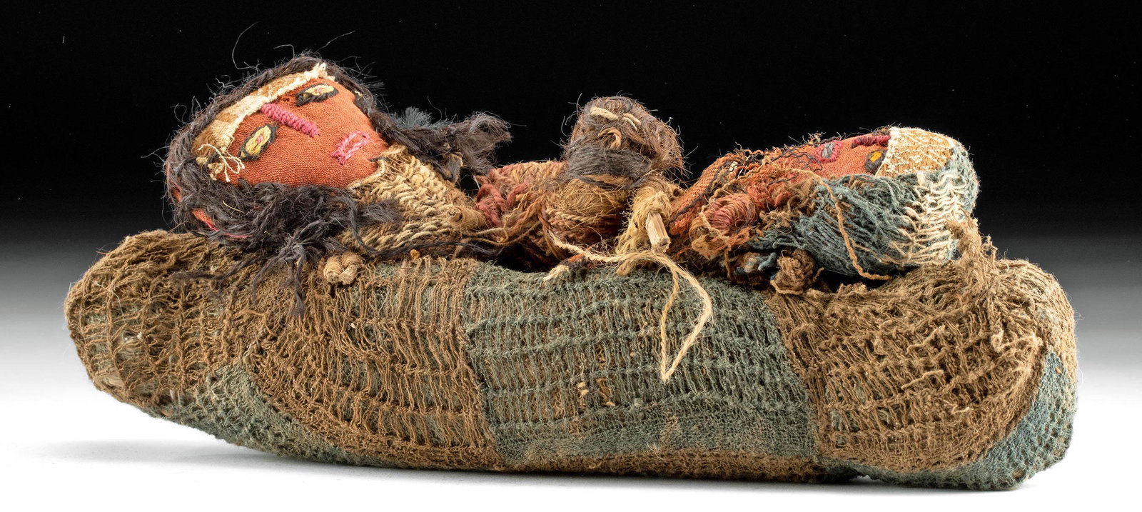 2 Chancay Textile Dolls in Boat (1 of 3)
