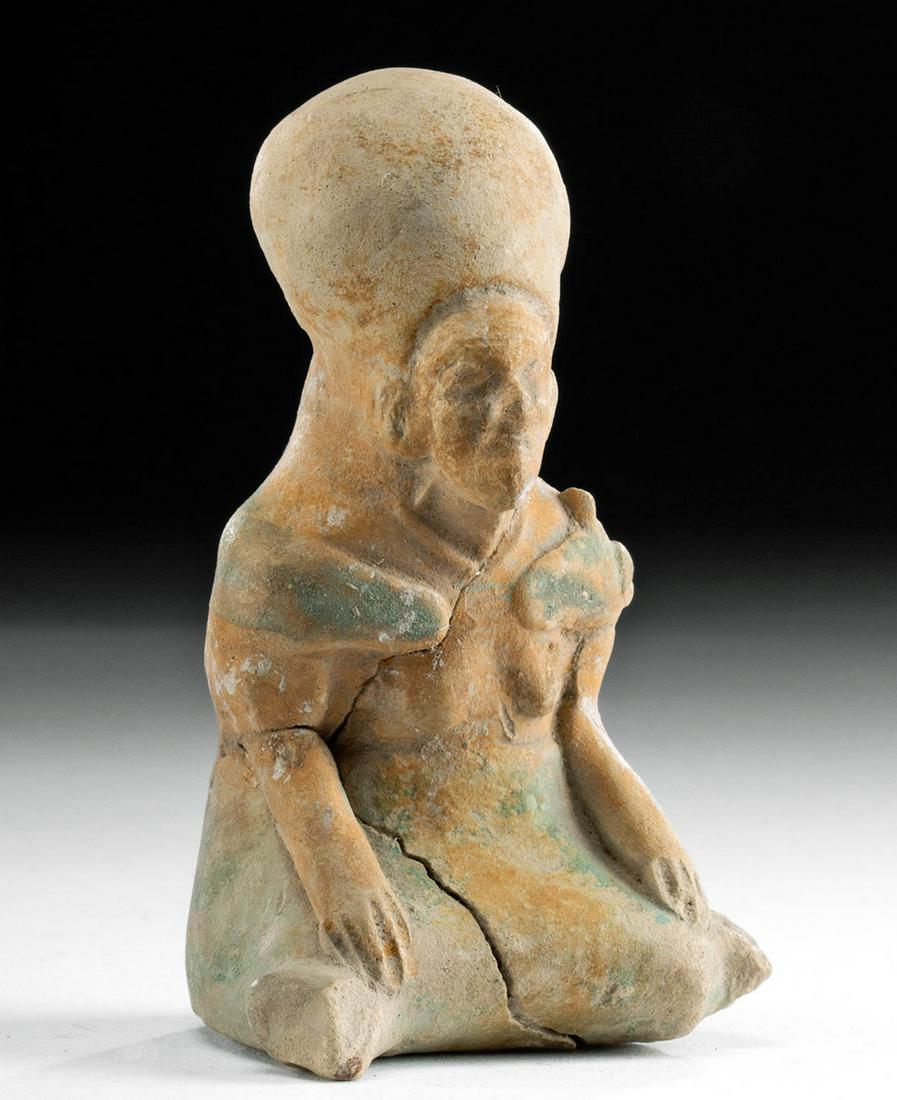 Jamacoaque Pottery Seated Figure - Elderly Woman (1 of 5)