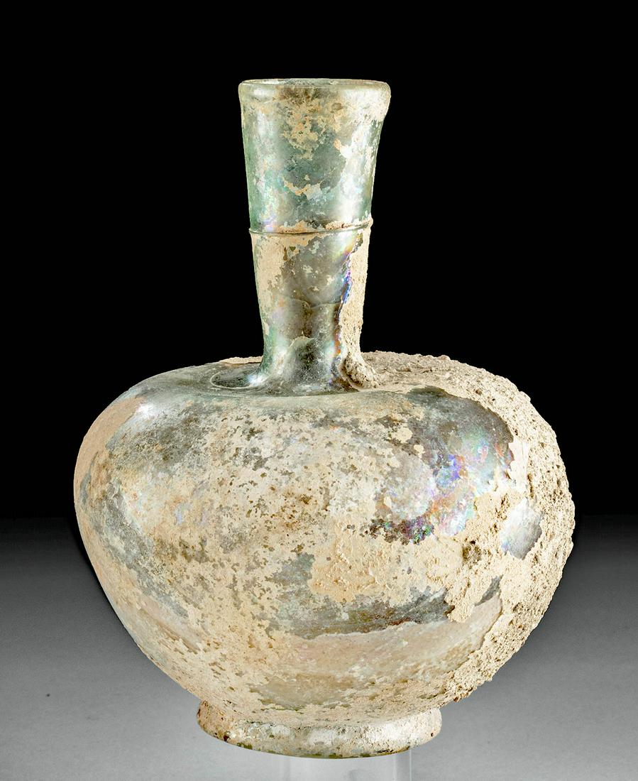 Roman Glass Bottle w/ Lovely Iridescence (1 of 6)