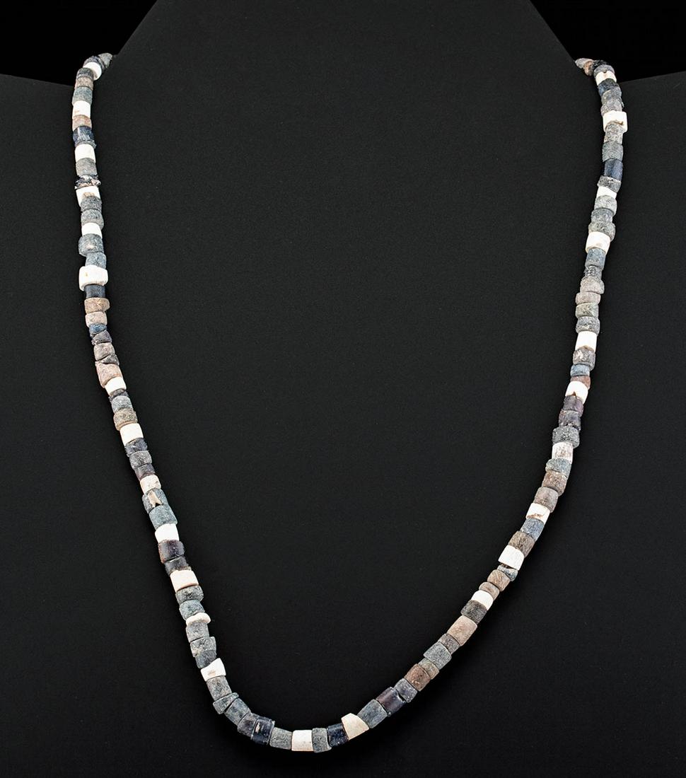 Sumerian Steatite and Faience Bead Necklace (1 of 4)