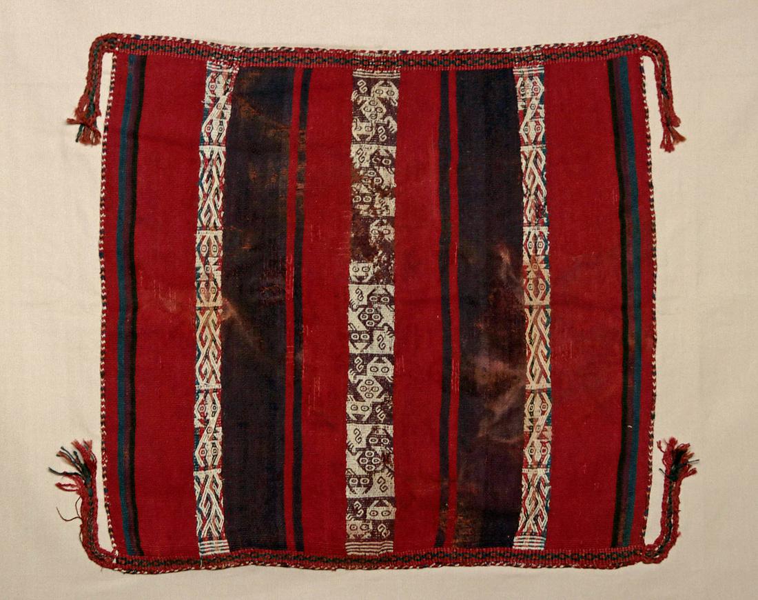 Inca Polychrome Textile Coca Cloth (1 of 4)
