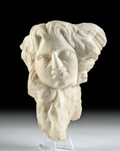 Roman Marble Sarcophagus Fragment - Somnos