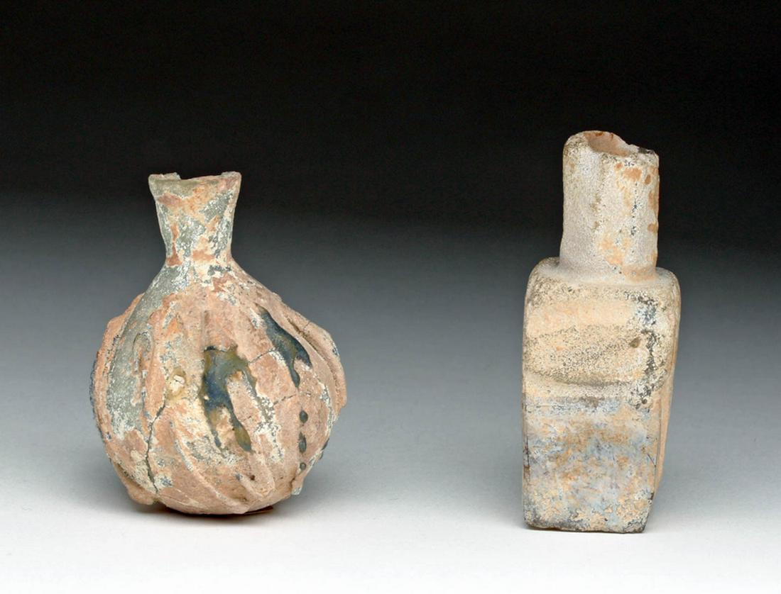 Pair of Ancient Islamic Glass Vessels (1 of 5)