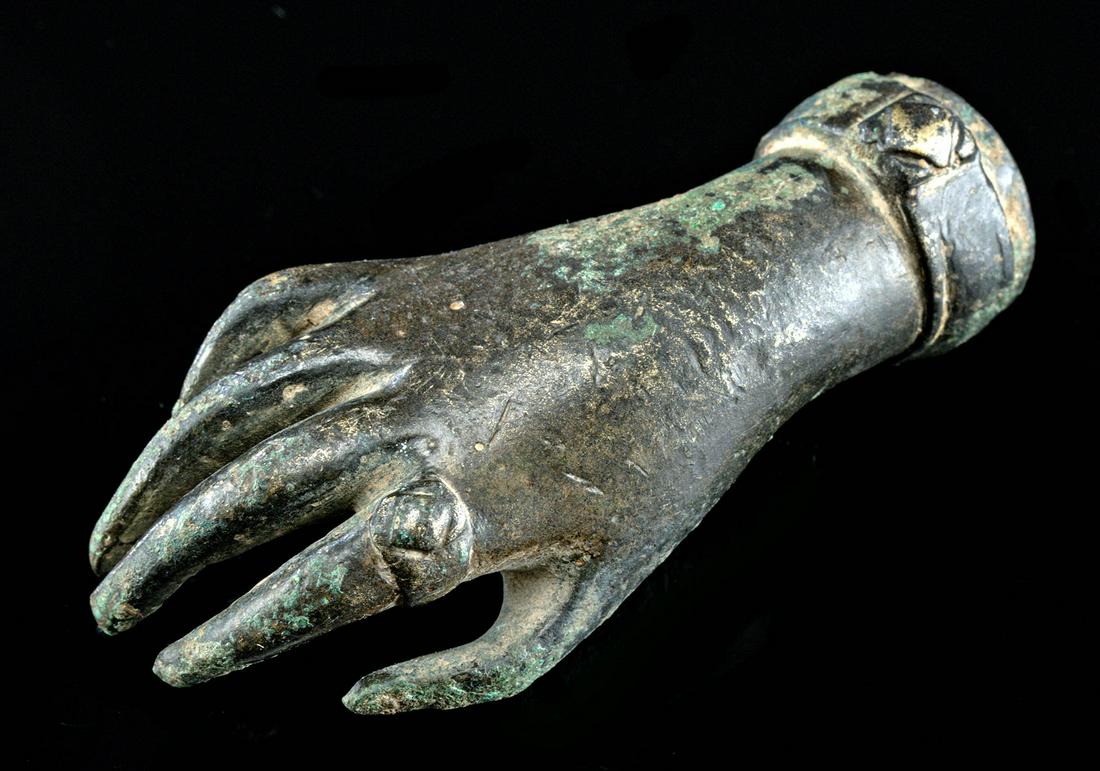 10th C. Islamic Brass Right Hand of a Noble (1 of 5)