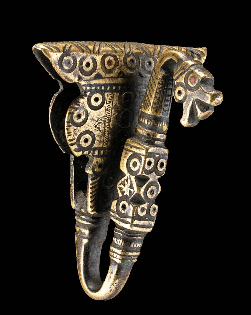 19th C. Indian Brass Belt Buckle (1 of 3)