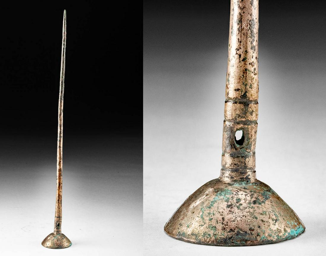 Pre-Columbian Inca Gilt Copper Tupu (1 of 6)