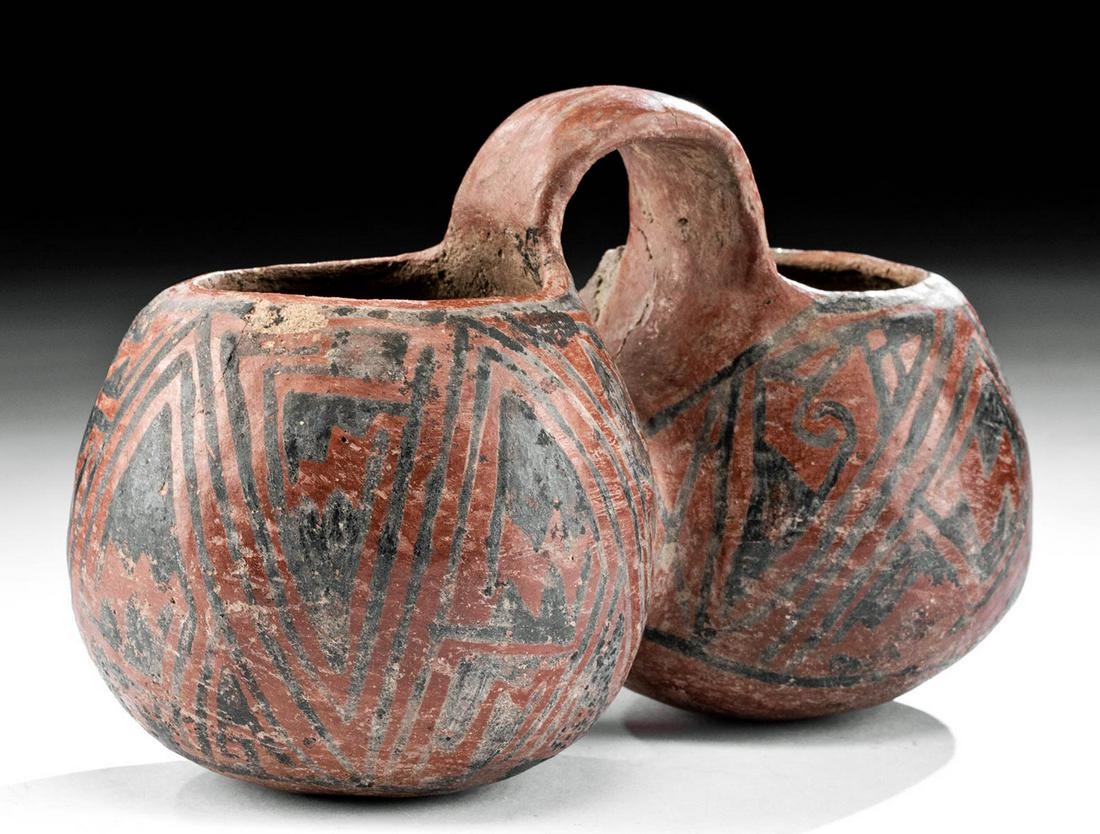 Chupicuaro Redware Vessel w/ Two Chambers (1 of 6)