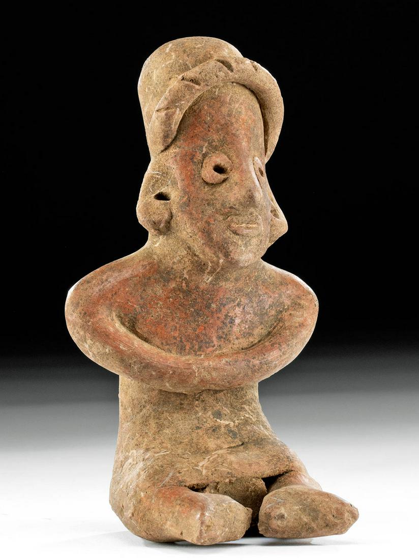 Colima Pottery Seated Figure (1 of 6)