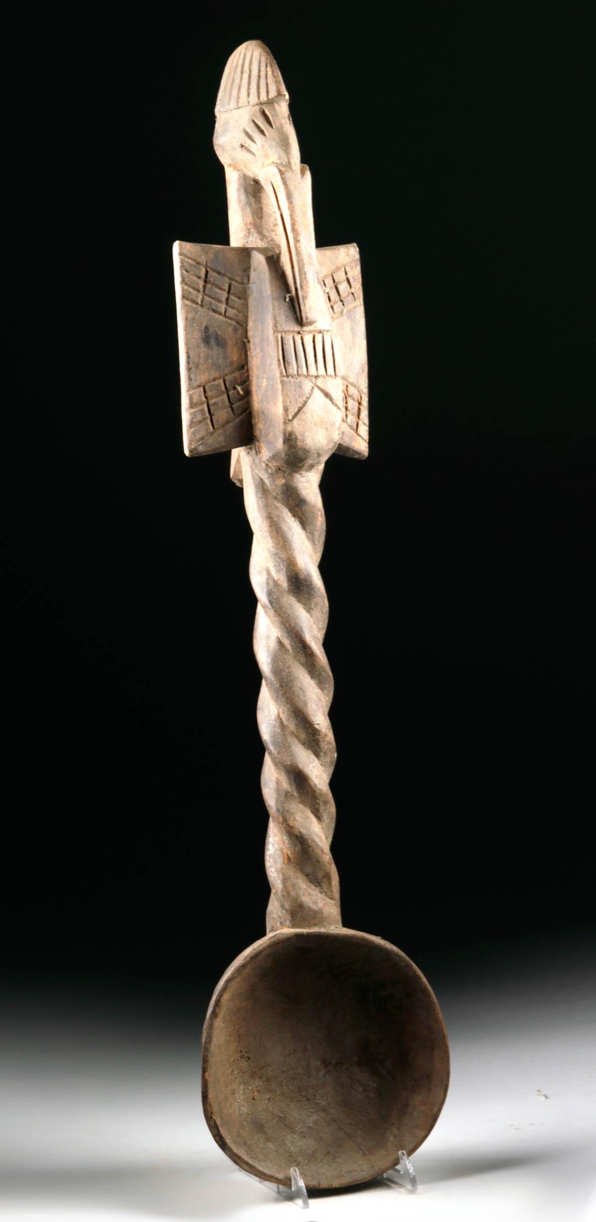Large 20th C. Senufo Wooden Ceremonial Ladle (1 of 4)