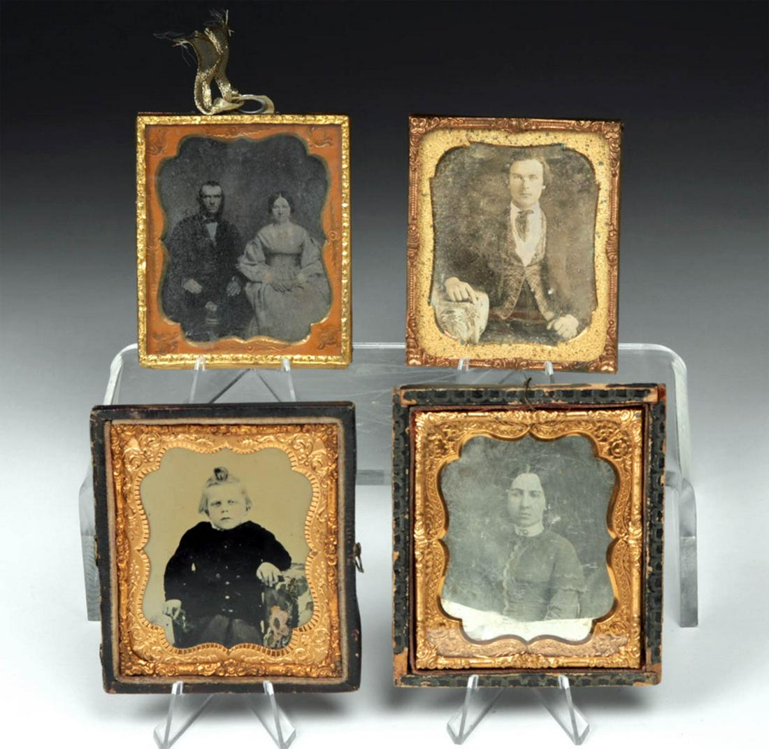 Mid-19th C. American Tintype & Daguerreotype Photos (1 of 3)