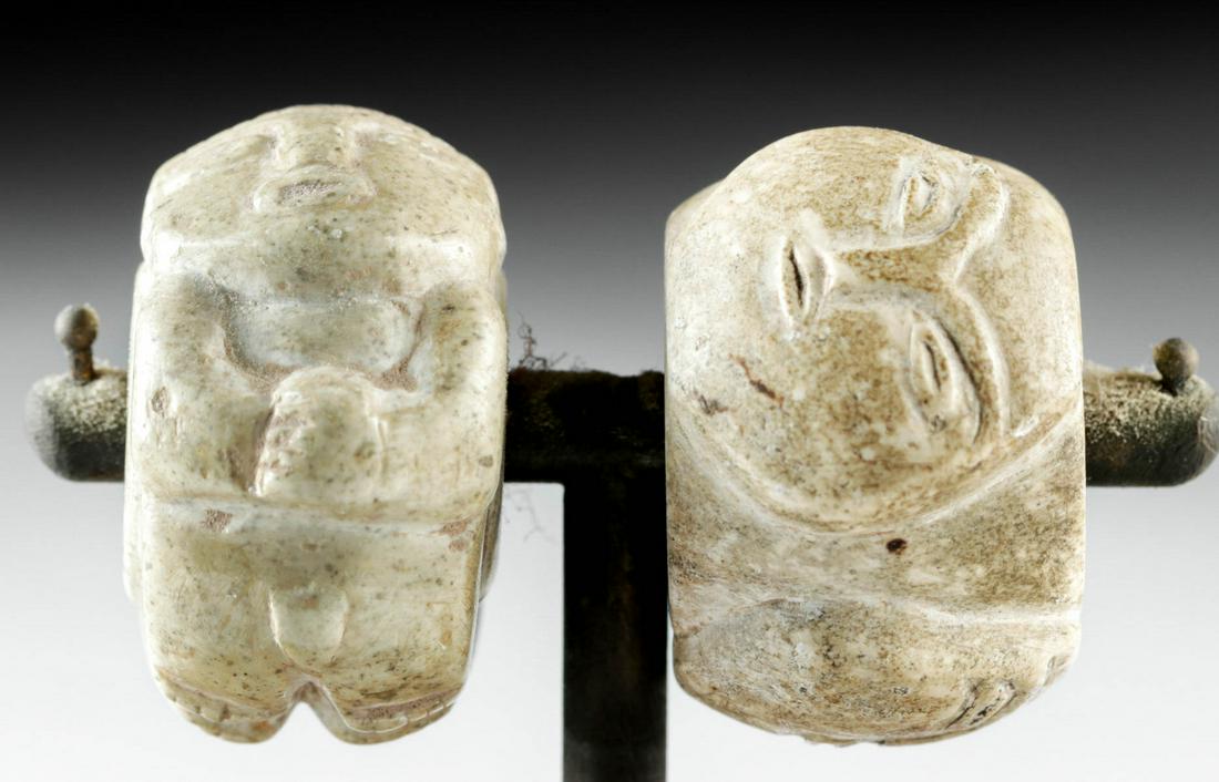 Rare Colima Carved Stone Beads (1 of 3)