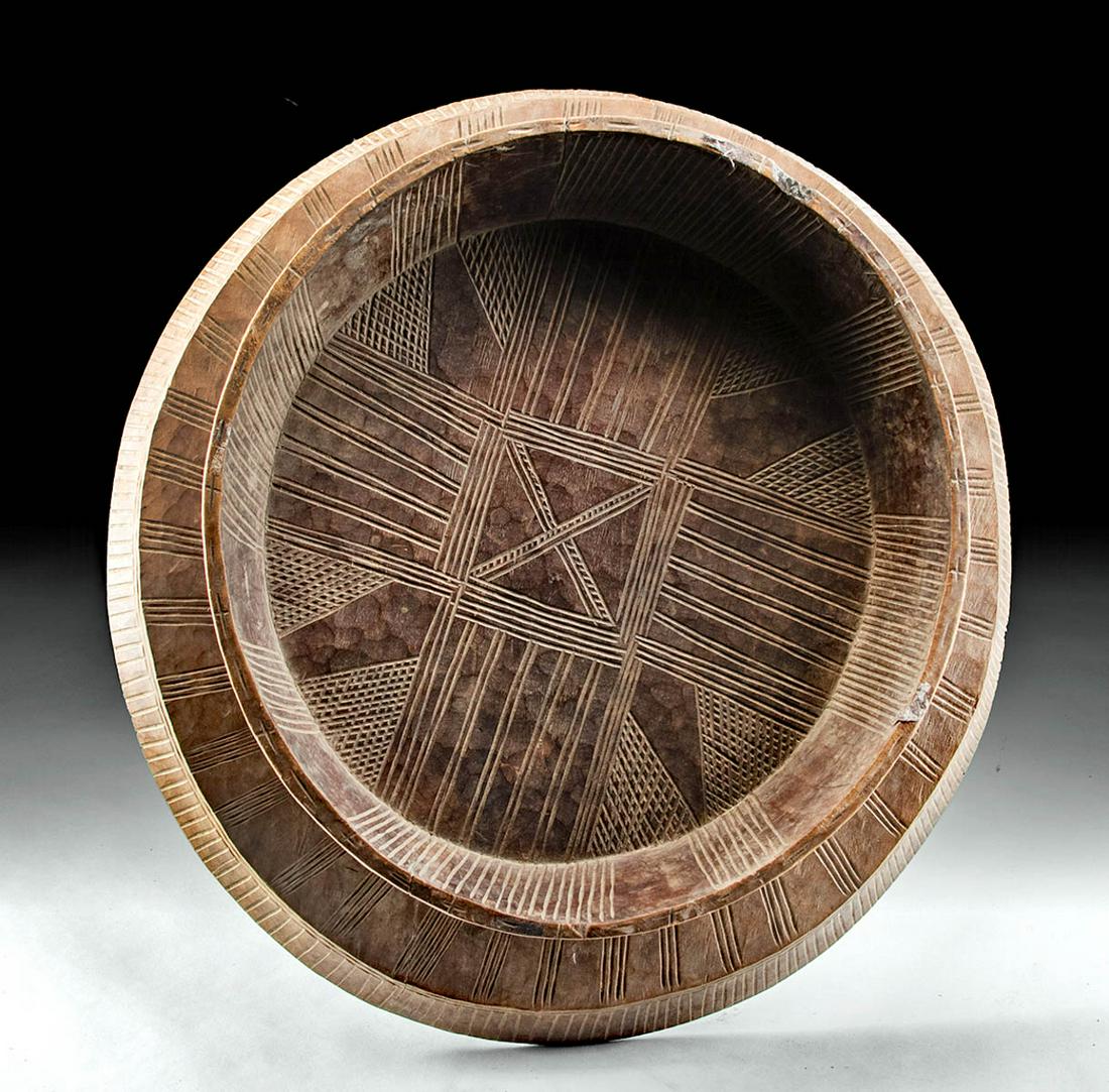19th C. Ethiopian Gurage Wood Platter for Injera (1 of 3)