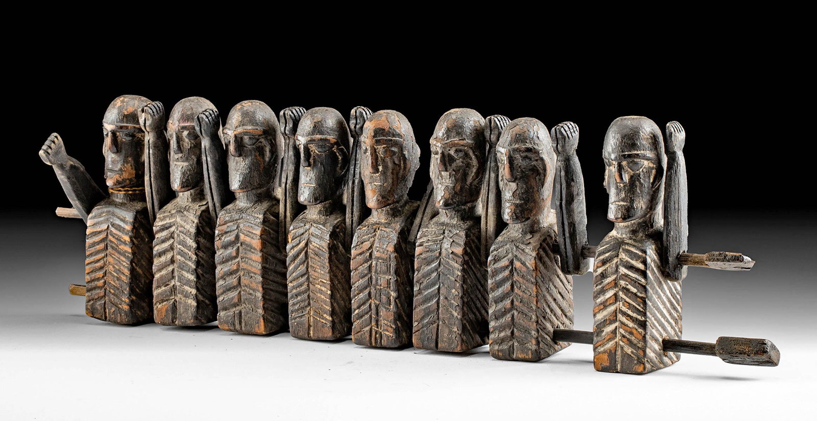 19th C. Indonesian Toraja Wood Tau Tau Puppets (1 of 5)