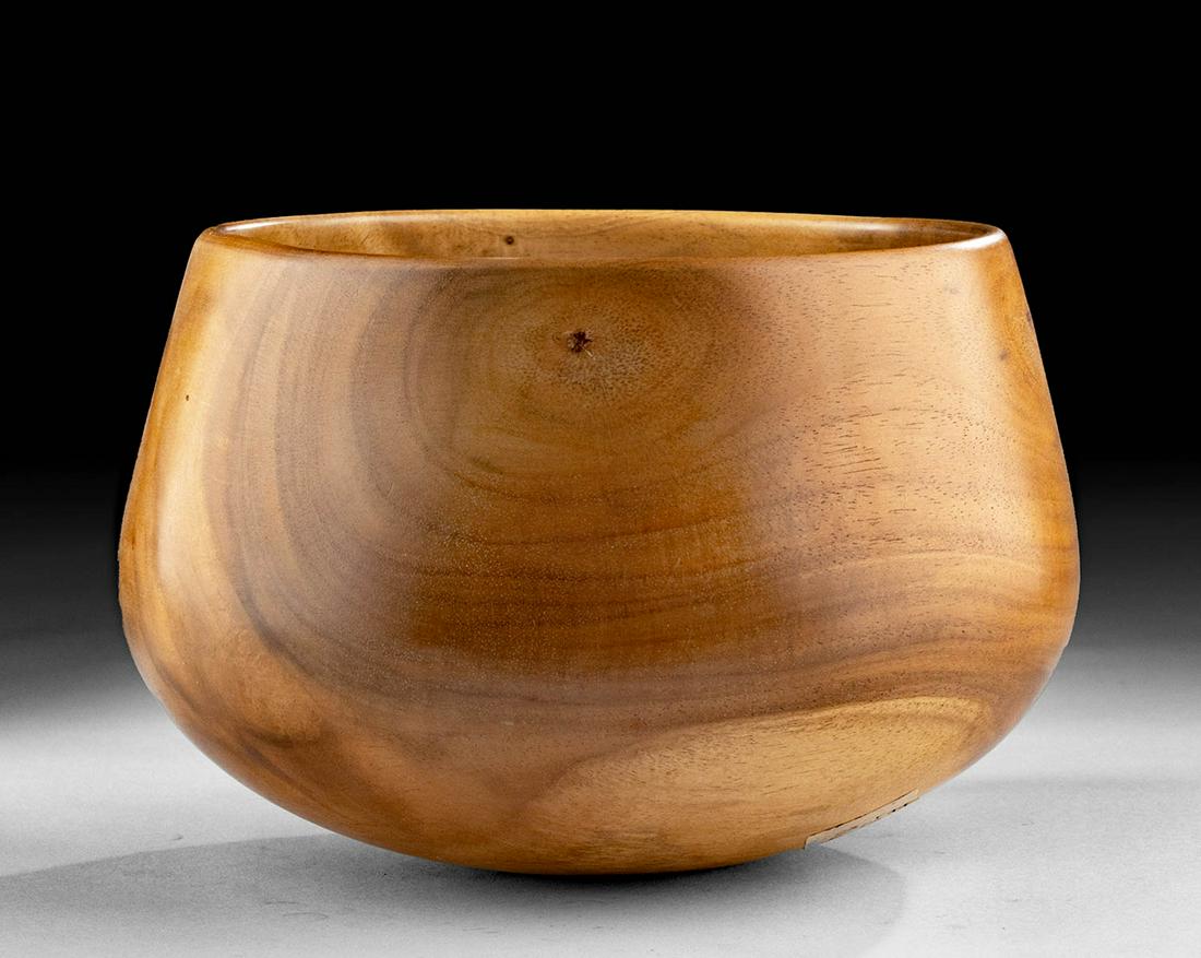 Signed Hawaiian Milo Wood Bowl - Chris Allen (1 of 7)