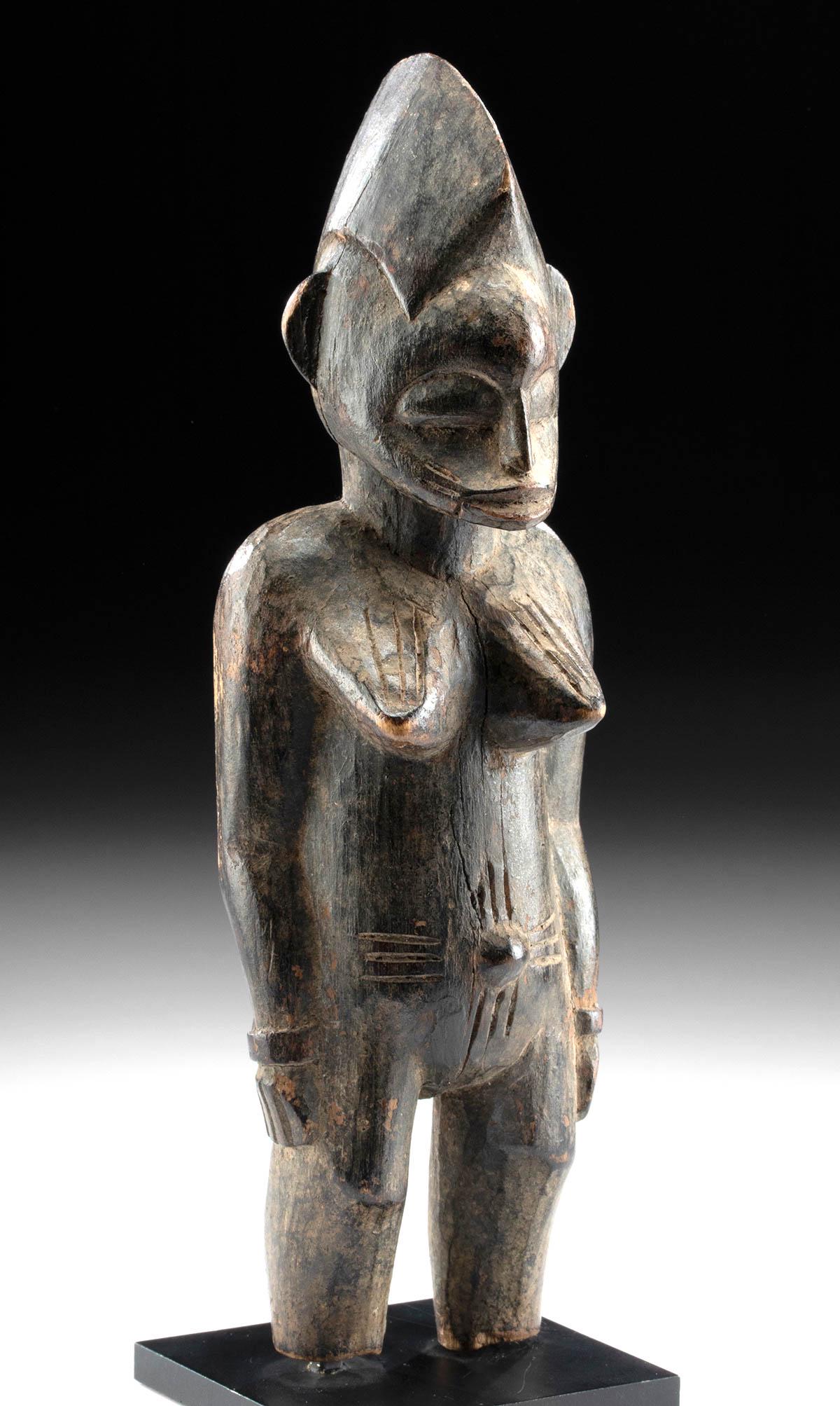 Early 20th C. Ivory Coast Senufo Wood Standing Figure (1 of 4)