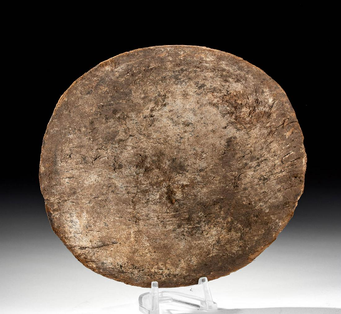 13th C. Native American Alaskan Thule Wood Plate (1 of 4)