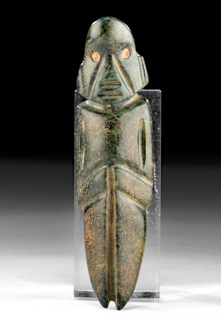 Abstract Guerrero Mezcala Stone Axe God (1 of 3)