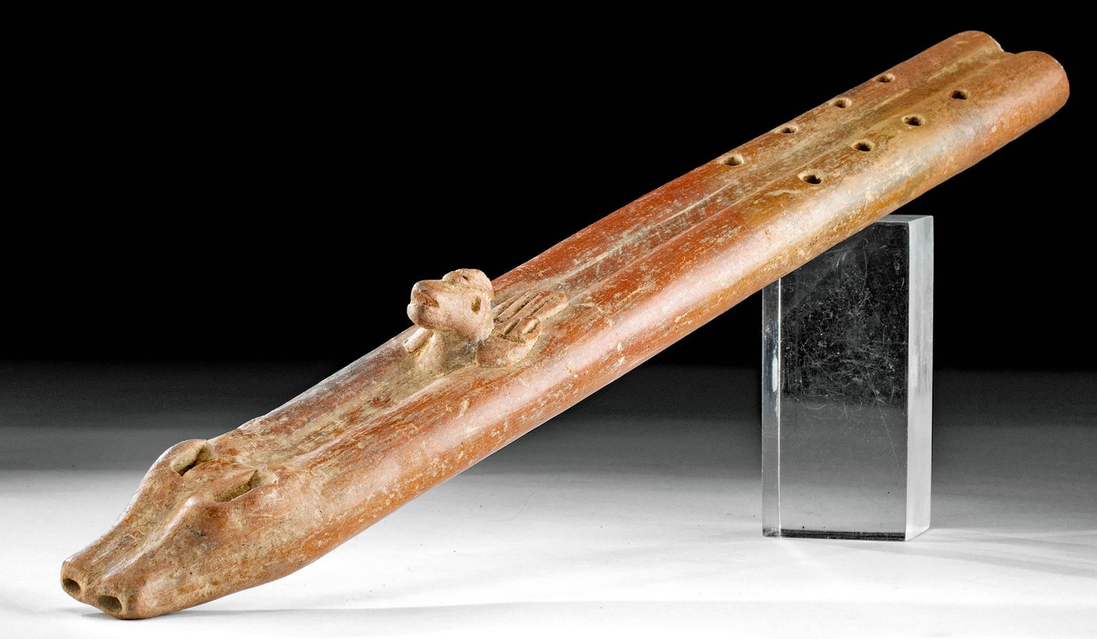 Colima Terracotta Double Flute w/ Bird (1 of 5)