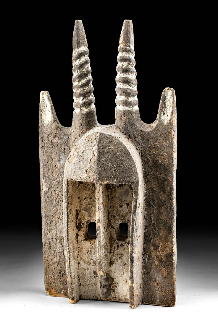 Early 20th C. African Dogon Wood Walu Mask - Antelope (1 of 3)
